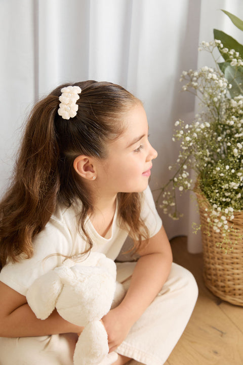 Clip Flower Mediano - Ivory